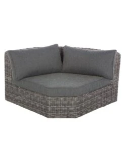 Salon D'angle 5 Places Mooréa - Aluminium Et Résine - Terre D'ombre -Fournitures De Jardin salon d angle 5 places moorea aluminium et resine hesperide 2