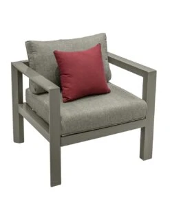 Salon De Jardin 5 Places Evasion - Aluminium Et Coussins Polyester - Tonka -Fournitures De Jardin salon de jardin 5 places evasion aluminium et coussins polyester 12