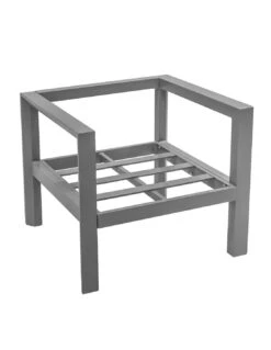 Salon De Jardin 5 Places Evasion - Aluminium Et Coussins Polyester - Graphite -Fournitures De Jardin salon de jardin 5 places evasion aluminium et coussins polyester 4