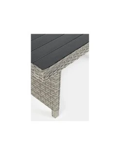 Salon De Jardin Ariel - Résine Tressée Grise - 7 Places -Fournitures De Jardin salon de jardin ariel resine tressee grise 7 places 10