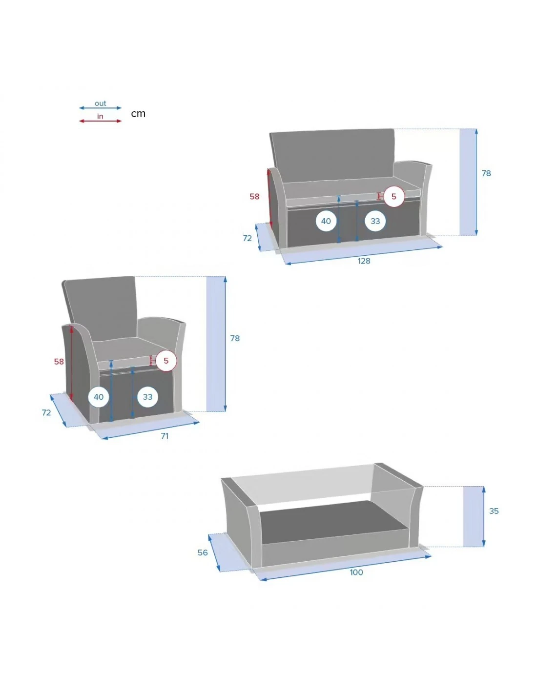 Salon De Jardin Bora Bora - 4 Places - Résine Tressée Et Acier époxy - Naturae 7 Salon De Jardin Bora Bora - 4 Places - Résine Tressée Et Acier époxy - Naturae – Image 7