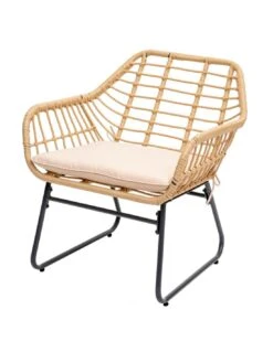 Salon De Jardin Duo Lambada - 2 Fauteuils Et Table Basse Ronde -Fournitures De Jardin salon de jardin duo lambada 2 fauteuils et table basse ronde 2