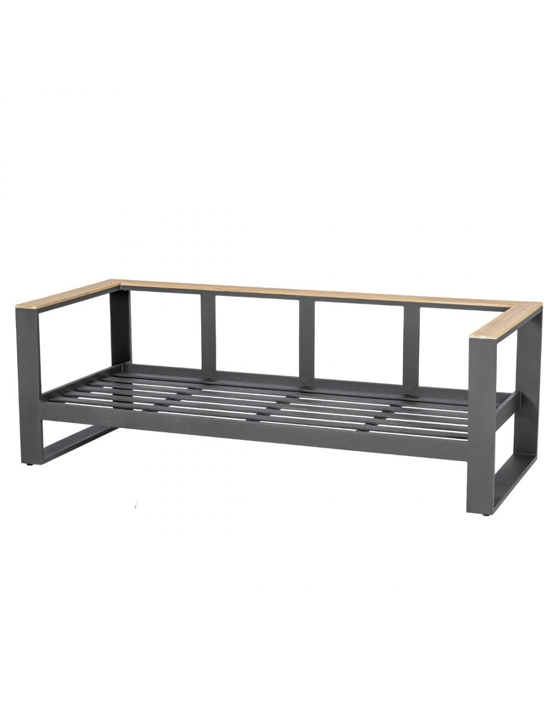 Salon De Jardin Emperia Graphite 5 Places - Aluminium Et Acacia 4 Salon De Jardin Emperia Graphite 5 Places - Aluminium Et Acacia – Image 4