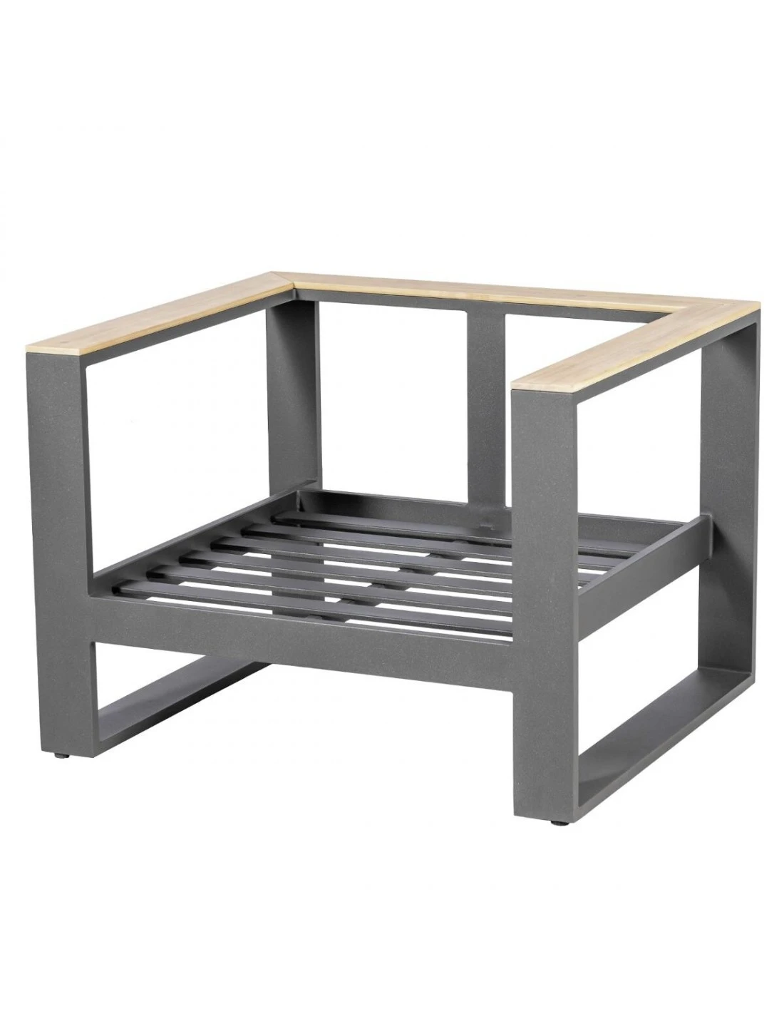 Salon De Jardin Emperia Graphite 5 Places - Aluminium Et Acacia 6 Salon De Jardin Emperia Graphite 5 Places - Aluminium Et Acacia – Image 6