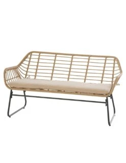 Salon De Jardin Lambada 4 Places - Résine Tressée Sésame -Fournitures De Jardin salon de jardin lambada 4 places resine tressee sesame 1 2