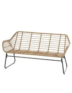 Salon De Jardin Lambada 4 Places - Résine Tressée Sésame -Fournitures De Jardin salon de jardin lambada 4 places resine tressee sesame 1 3