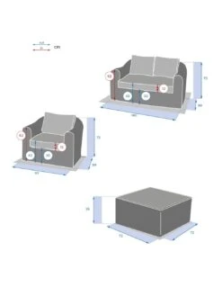 Salon De Jardin Mooréa - 4 Places - Aluminium Et Résine - Naturae -Fournitures De Jardin salon de jardin moorea 4 places aluminium et resine 9