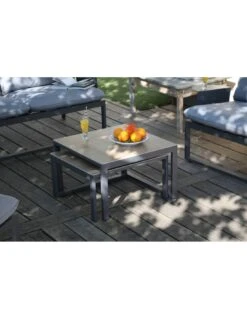 Salon De Jardin Rodez 4 Places En Aluminium Grey -Fournitures De Jardin salon de jardin rodez 4 places en aluminium grey 3