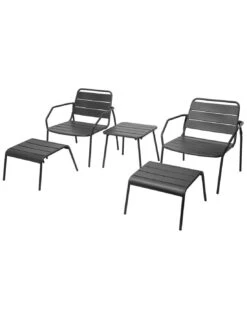 Salon Duo Relax Phuket 2 Places - Acier époxy - Graphite