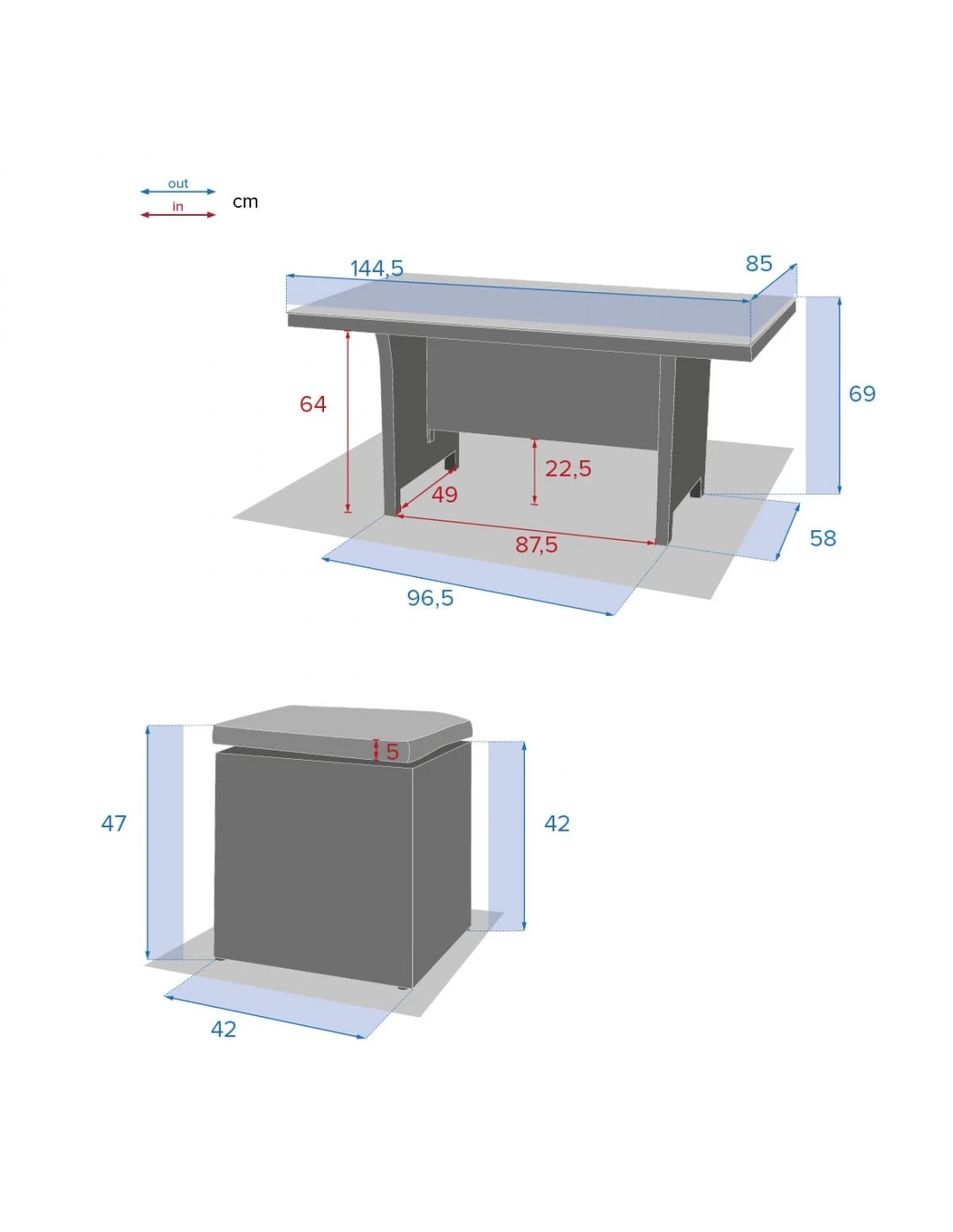 Salon Repas Mayari 7 Places - Résine Tressée Terre D'ombre 11 Salon Repas Mayari 7 Places - Résine Tressée Terre D'ombre – Image 11