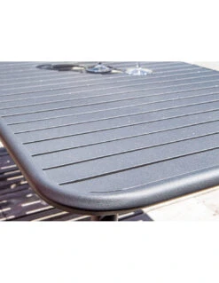 Salon Set Lounge Bitti 4 Pièces En Aluminium - Graphite -Fournitures De Jardin salon set lounge bitti 4 pieces en aluminium graphite 2