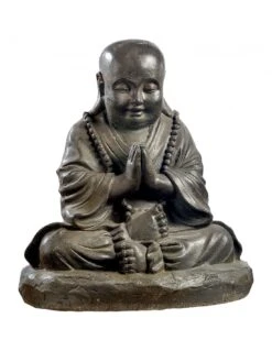 Statue Moine Assis H.36 Cm Au Choix