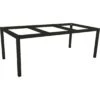 Structure De Table Aluminium Noir Mât - Stern - 200 X 100 X 73 Cm