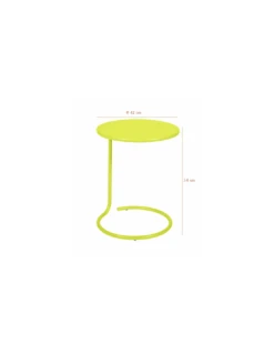 Table Basse Déportée Coolside Ø42 Cm Métal - Acier - Carbone -Fournitures De Jardin table basse deportee coolside o42 cm metal acier carbone 1