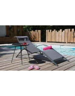 Table Basse Flower Ronde En Acier Avec Plateau Amovible - Gris 8 Table Basse Flower Ronde En Acier Avec Plateau Amovible - Gris -Fournitures De Jardin table basse flower ronde en acier avec plateau amovible 3