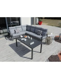Table Basse Mi-hauteur Le Marseille - Aluminium Grey 7 Table Basse Mi-hauteur Le Marseille - Aluminium Grey -Fournitures De Jardin table basse mi hauteur le marseille aluminium grey 2