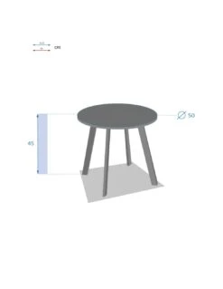 Table D'appoint Saona D.50 X H.45 Cm Bleu Canard - Acier époxy 5 Table D'appoint Saona D.50 X H.45 Cm Bleu Canard - Acier époxy -Fournitures De Jardin table d appoint saona d50 x h45 cm acier epoxy bleu canard 2