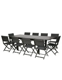 Table De Jardin Allure Extensible 10 Places - Aluminium Et HPL Effet Bois -Fournitures De Jardin table de jardin allure extensible 10 places aluminium et hpl effet bois 4