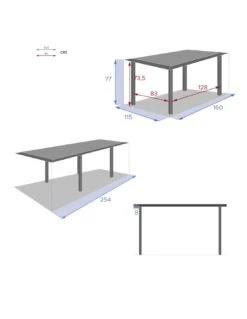 Table De Jardin Allure Extensible 10 Places - Aluminium Et HPL Effet Bois -Fournitures De Jardin table de jardin allure extensible 10 places aluminium et hpl effet bois 8