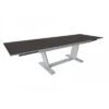 Table De Jardin AMBER Extensible L.180/230/280 Cm - Blanc Black Boréal