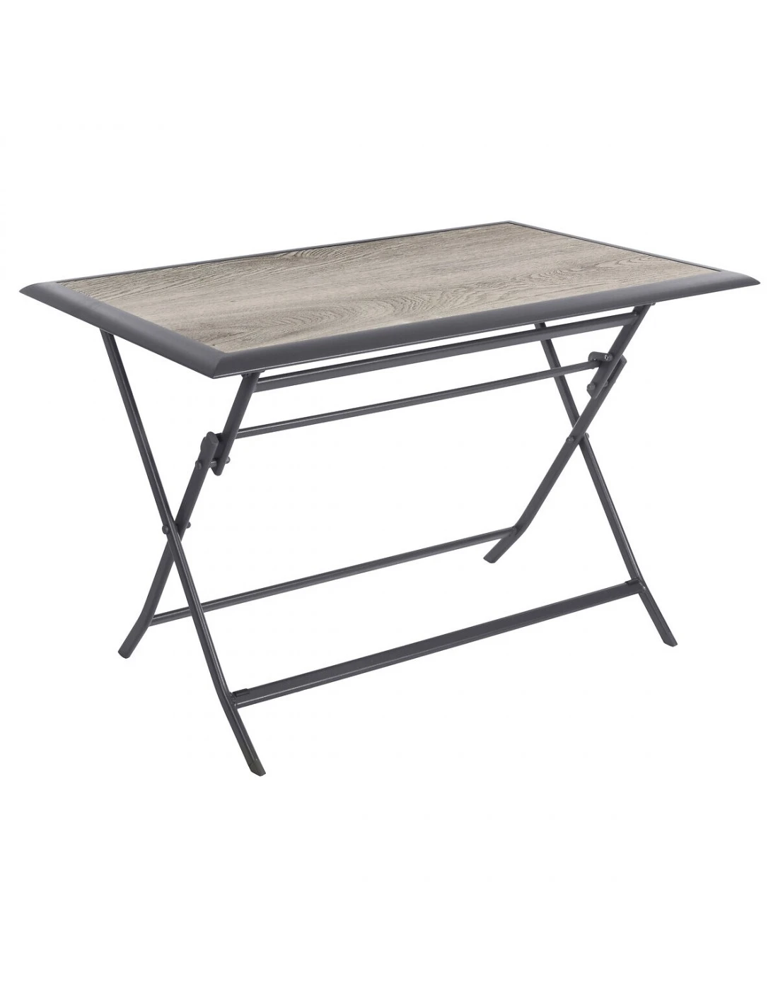 Table De Jardin Azua Pliante Rectangle 6 Places - Aluminium - Gris Smoke Plateau Effet Bois 1 Table De Jardin Azua Pliante Rectangle 6 Places - Aluminium - Gris Smoke Plateau Effet Bois
