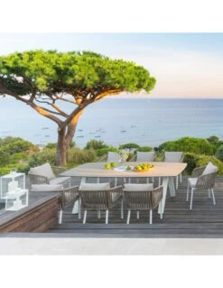 Table De Jardin Barcelone Rectangulaire - Aluminium Et ECP