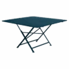 Table De Jardin Cargo 128 X 128 Cm - Métal Carrée - Bleu Acapulco