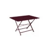 Table De Jardin Cargo 190x90 Cm - Métal Rectangle Pliante - Cerise Noire