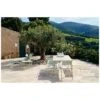 Table De Jardin Monceau 194 X 94 CM - 8 Personnes - Bleu Acapulco