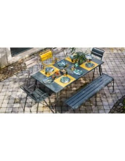 Table De Jardin Monceau 194 X 94 CM - 8 Personnes - Carbone -Fournitures De Jardin table de jardin monceau 194 x 94 cm 8 personnes 7
