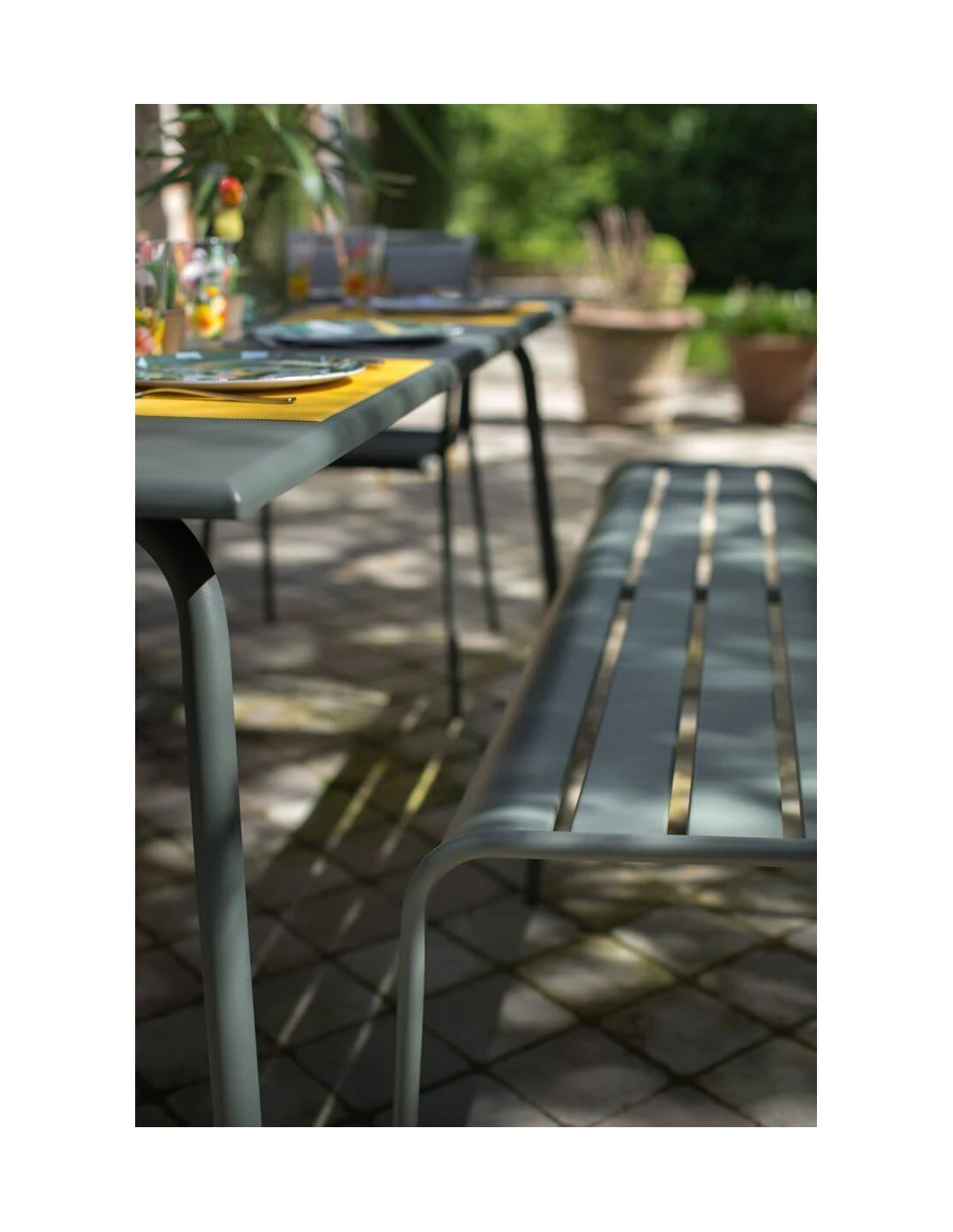 Table De Jardin Monceau 194 X 94 CM - 8 Personnes - Romarin 2 Table De Jardin Monceau 194 X 94 CM - 8 Personnes - Romarin – Image 2