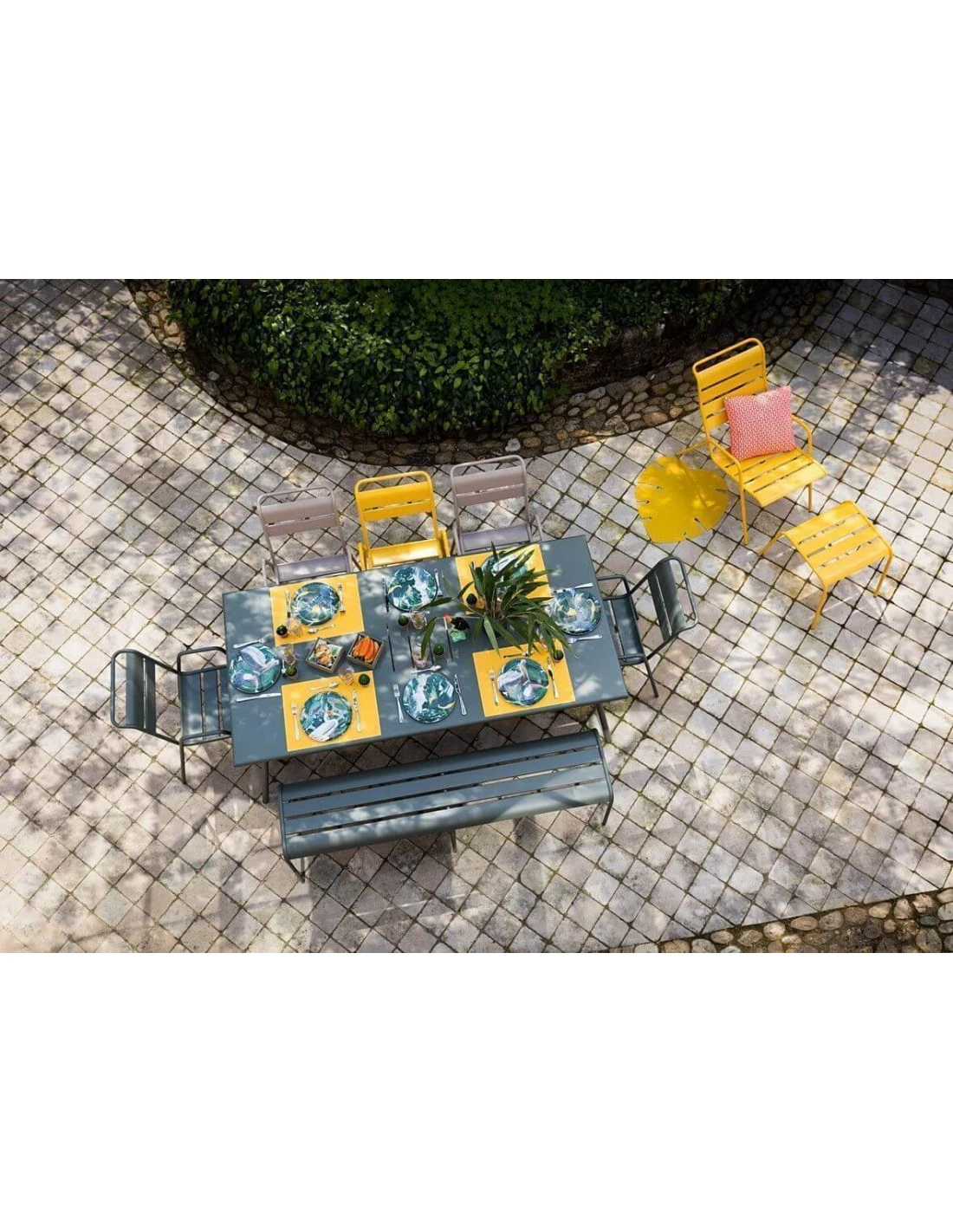 Table De Jardin Monceau 194 X 94 CM - 8 Personnes - Romarin 3 Table De Jardin Monceau 194 X 94 CM - 8 Personnes - Romarin – Image 3