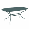 Table De Jardin Opéra Ovale 160 X 90 Cm - Métal Acier - Gris Orage