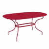 Table De Jardin Opéra Ovale 160 X 90 Cm - Métal Acier - Piment