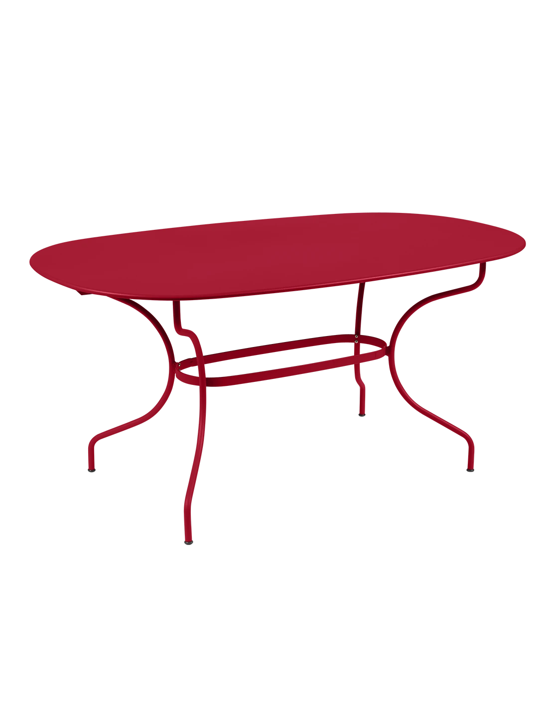 Table De Jardin Opéra Ovale 160 X 90 Cm - Métal Acier - Piment 1 Table De Jardin Opéra Ovale 160 X 90 Cm - Métal Acier - Piment