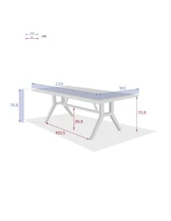 Table De Jardin Papouasie 8 Places - Bois D'acacia -Fournitures De Jardin table de jardin papouasie 8 places bois d acacia 5