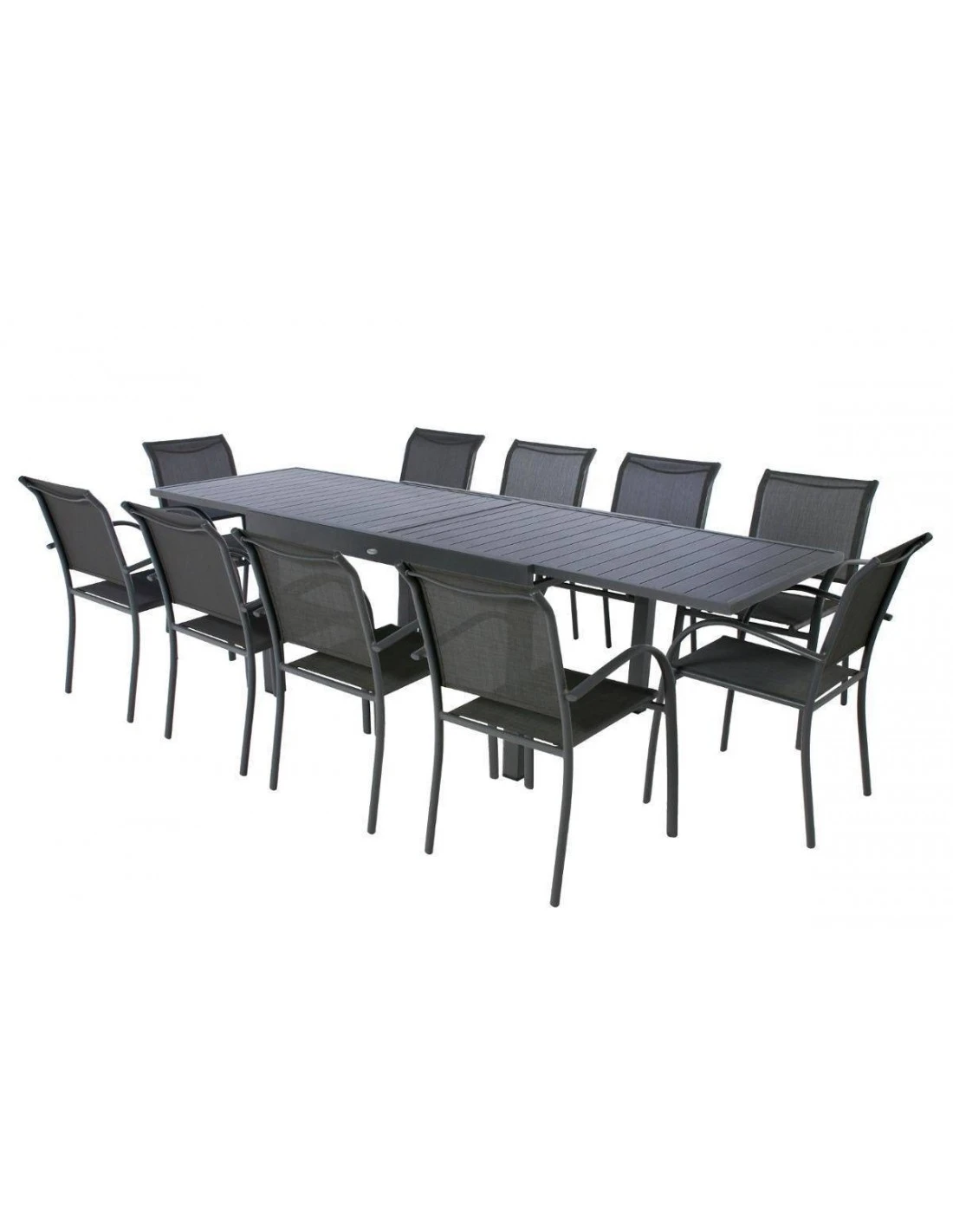 Table De Jardin Piazza Extensible 10 Places - Aluminium Graphite 3 Table De Jardin Piazza Extensible 10 Places - Aluminium Graphite – Image 3