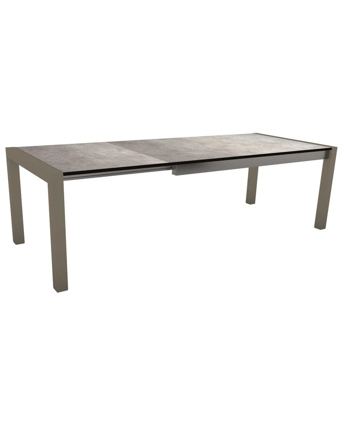 Table Extensible Anthracite 174 (214/254) X 90cm Plateau HPL - HPL SILVERSTAR GRIS METALLIQUE 1 Table Extensible Anthracite 174 (214/254) X 90cm Plateau HPL - HPL SILVERSTAR GRIS METALLIQUE