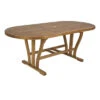 Table Ovale Extensible Acacia Noémi 150/200 X 90 Cm