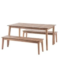 Table Rectangulaire TIWI En Bois D'Acacia -Fournitures De Jardin table rectangulaire tiwi en bois d acacia 2