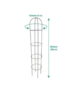 Tipis "obélisque" Anthracite Au Choix - 1.5 M -Fournitures De Jardin tipis obelisque anthracite au choix 9
