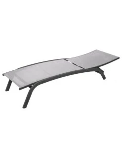 Transat Bonao 4 Positions - Aluminium Et Texaline - Graphite / Galet -Fournitures De Jardin transat bonao 4 positions aluminium et texaline graphite galet 3