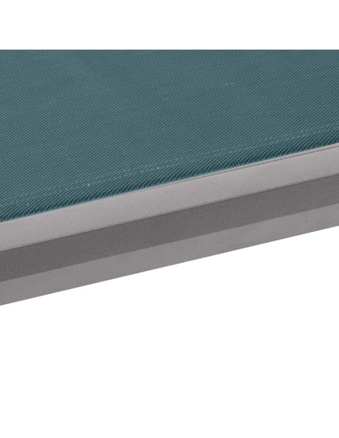 Transat De Jardin Milenio - 5 Positions - Aluminium Et Texaline - Graphite / Bleu Canard 6 Transat De Jardin Milenio - 5 Positions - Aluminium Et Texaline - Graphite / Bleu Canard – Image 6