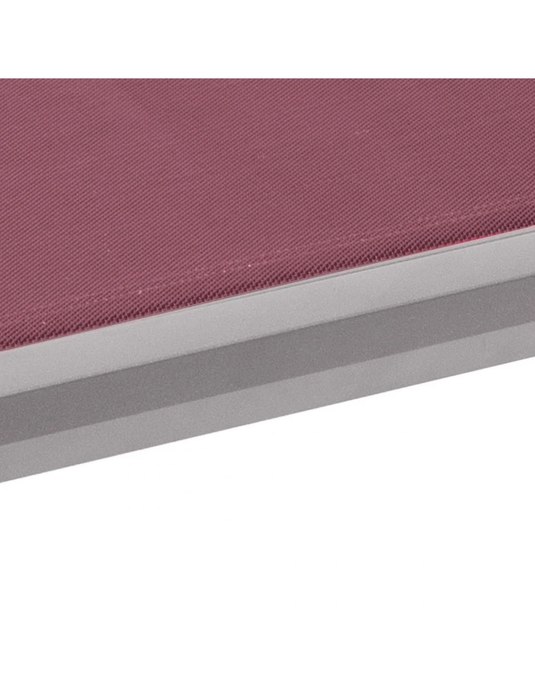 Transat De Jardin Milenio - 5 Positions - Aluminium Et Texaline - Graphite / Bordeaux 5 Transat De Jardin Milenio - 5 Positions - Aluminium Et Texaline - Graphite / Bordeaux – Image 5