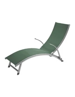 Transat Pliant Samba - 4 Positions - Aluminium Anodisé - Graphite / Olive -Fournitures De Jardin transat pliant samba 4 positions aluminium anodise graphite olive 4