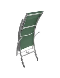 Transat Pliant Samba - 4 Positions - Aluminium Anodisé - Graphite / Olive -Fournitures De Jardin transat pliant samba 4 positions aluminium anodise graphite olive 5