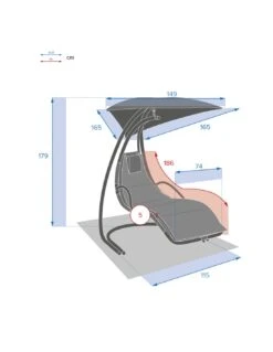 Transat Suspendu Majorque Ardoise En Acier époxy -Fournitures De Jardin transat suspendu majorque ardoise en acier epoxy 7