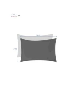 Voile D'ombrage Rectangulaire Curacao 2 X 3 M - Emeraude -Fournitures De Jardin voile d ombrage rectangulaire curacao 2 x 3 m emeraude 1 2